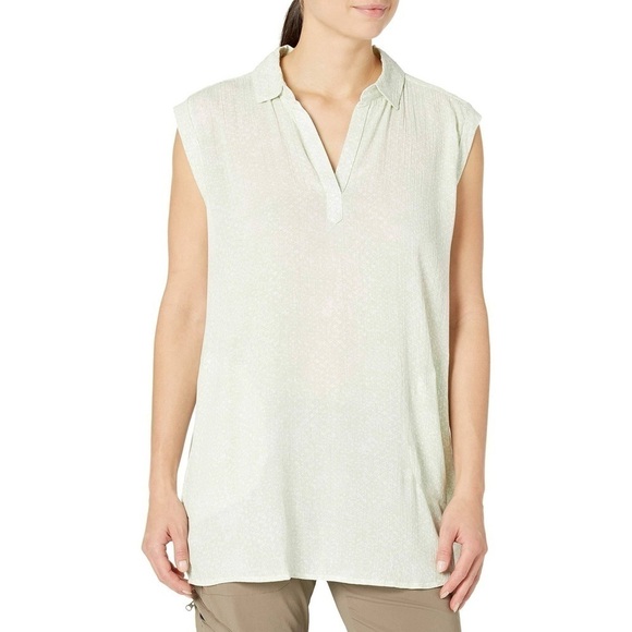 Prana Celadon Misty Anini Tencel Tunic Top Size Medium - Picture 1 of 8
